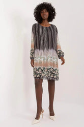 Italy Moda Colorful Printed Daydress  Adomoo